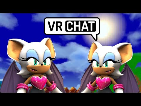 BLAST FROM THE PAST?? Rouge Meets her Past Self at Green Hill Beach - VRChat