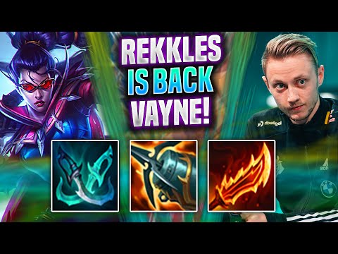 REKKLES BRINGS BACK VAYNE! - KC Rekkles Plays Vayne ADC vs Tristana! | Preseason 2022