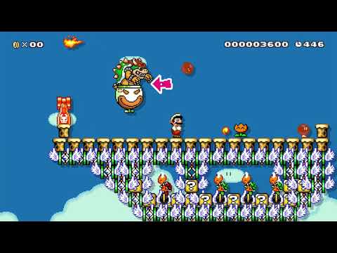 SMR 6-5: Bowser's Battle Cruiser by Booyo 🍄 Super Mario Maker 2 😶 No Commentary　⚿abm