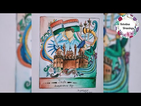 Happy Independence Day | Debolina Drawings