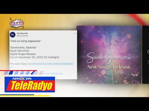 'Sansinukob, Salamat' na bagong single ni Sarah G ilalabas sa December 30 | SAKTO (29 Dec 2022)