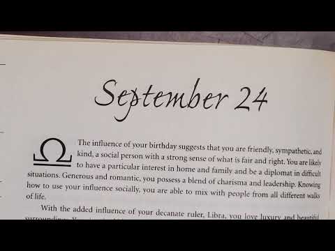 September 24th birthday! Astrology / Numerology Reading for the sun sign of Libra, Air sign