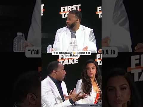 Stephen A. was LAYING IT ON Tracy McGrady 😮