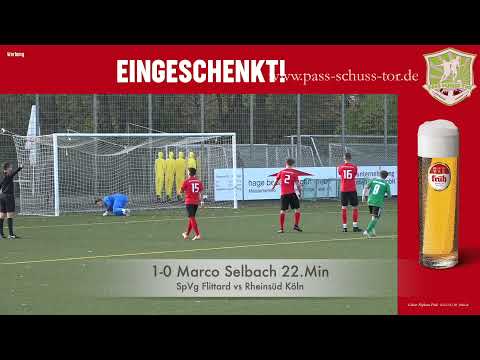 SpVg Flittard vs Rheinsüd I Pass Schuss Tor