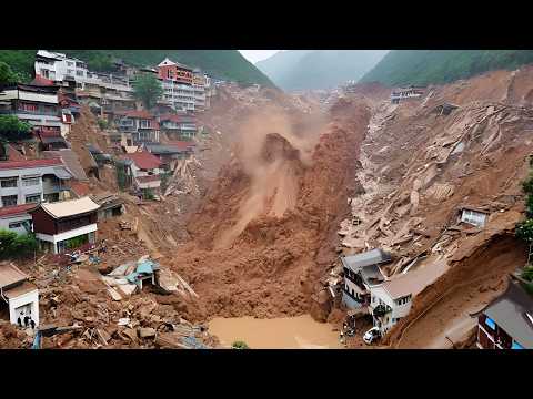 Jaw-Dropping Landslide: Earth Collapses in China, Captured on Camera