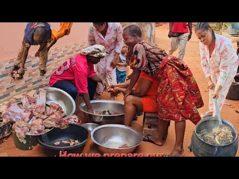 How we prepare our meat to mark the beginning of our Christmas celebration 
