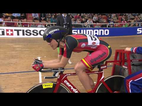 BRENNAUER - OLABERRIA Womens Omnium Time Trial 2013 UCI World Track Championships