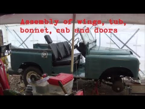 Land Rover Series 3 Restoration - body work repair and assembly