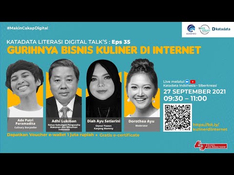 , title : 'Katadata Literasi Digital Talks: Gurihnya Bisnis Kuliner di Internet'