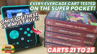 Every Evercade Cart Tested On The Super Pocket - Carts 21 to 25!  Only 1 Of These Carts Is MUST Buy!