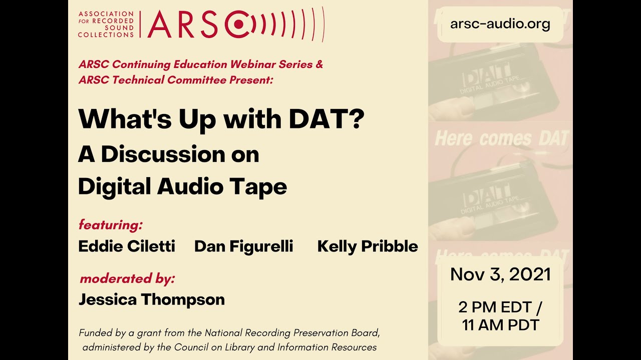 DAT Archiving Technical Video-2