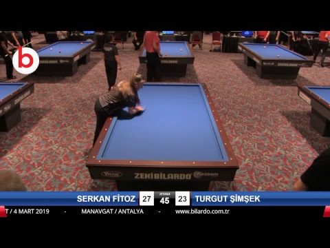 SERKAN FİTOZ & TURGUT ŞİMŞEK Bilardo Maçı - 2019 TÜRKİYE KUPASI 1. ETAP ERKEKLER-2.ÖN ELEME