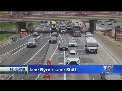 Lane Shift Amid Construction Leads To Numerous Near-Misses On Jane Byrne Interchange