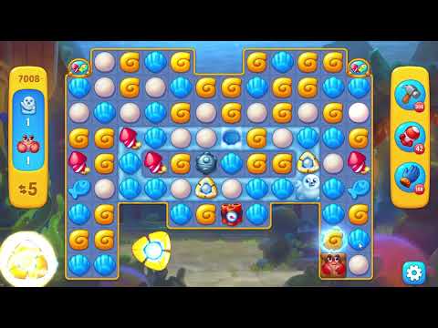 Fishdom 7008 Level - 16 moves - NO BooSTERS