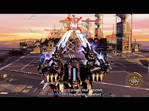 War Robots Test server | Newton titan with new Fulgur/Tonans weapons