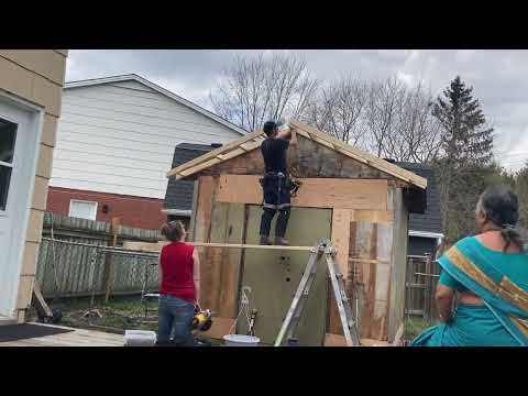 Shed Renovation #spring #canadadiaries #renovation #canadalife #RONA#men at work