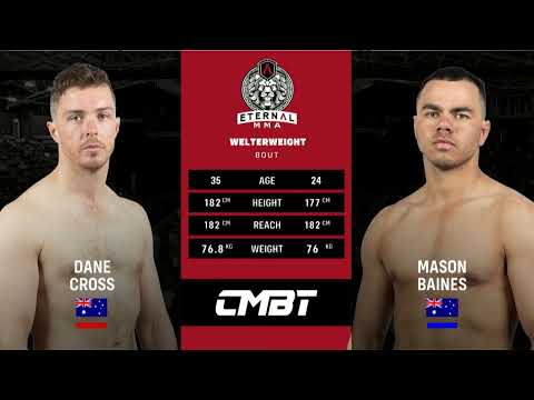 ETERNAL 68 - DANE CROSS VS MASON BAINES - MMA FIGHT VIDEO