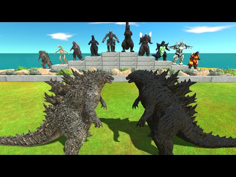 Godzilla Battle | Godzilla 2021 VS Dark Itself - Animal Revolt Battle Simulator