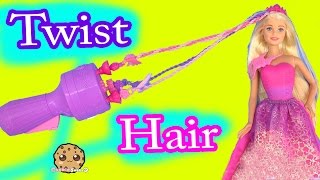 TWIST SNAP 'N STYLE Princess Endless Hair Kingdom Barbie Doll - Cookieswirlc Toy Unboxing Video