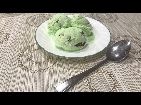 The best mint chocolate chip ice cream recipe with the KitchenAid attachment!
