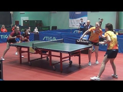 BLAZHKO, SABITOVA vs PROKHOROVA, VORONOVA FINAL Moscow Championships 2014 Table Tennis Table Tennis