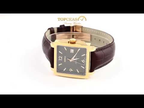 Doxa Quadro II Automatic Gold Black (290.30r.113r.02) - Full HD