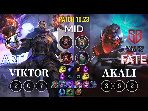 RJ Art Viktor vs SB FATE Akali Mid - KR Patch 10.23