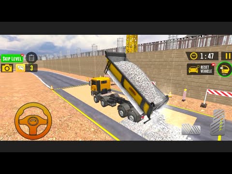 Stickman City Road Construction JCB Games - Real Construction Simulator Truck Driving Games
