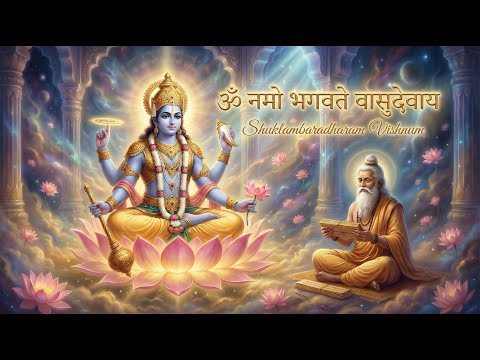 Vishnu Dhyan Shloka | Vyasa Vandana | Shuklambaradharam Vishnum | Calm Mind•Divine Energy•Meditation