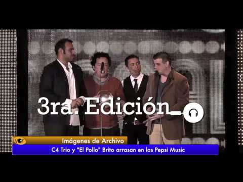 "El Pollo" Brito y C4 Trío arrasan en los Pepsi Music
