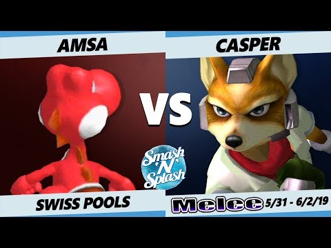 SNS5 SSBM - VGBC RB | aMSa (Yoshi) Vs. Casper (Fox) Smash Melee Tournament Pools