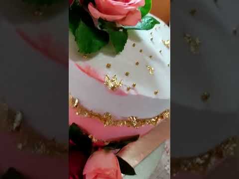 Anniversary cake|vanilla flavour|flowers decoration#shorts #youtubeshorts #shortsfeed