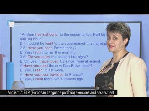 Anglisht 7 - ELP (European Language portfolio) exercises and assessment