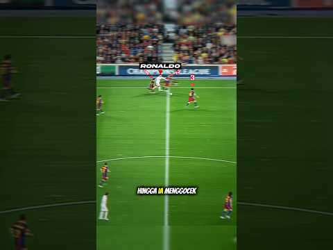 saat Ronaldo mengajari Barcelona bermain bola 😬 !