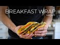 CRUNCHY Tofu Breakfast Wrap Recipe | EASY vegetarian meal idea!