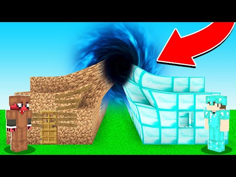 DEV KARADELİK VS EV! 🕳️ - Minecraft