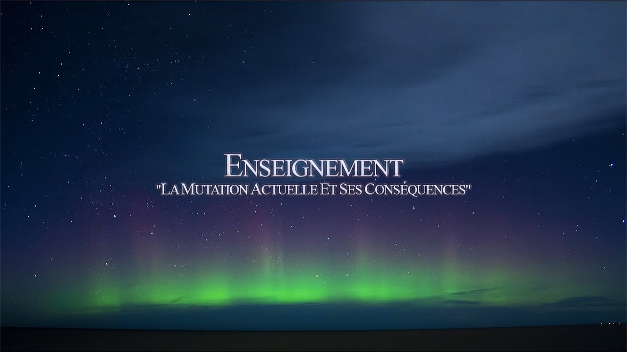 Enseignement "La mutation actuelle et ses conséquences"