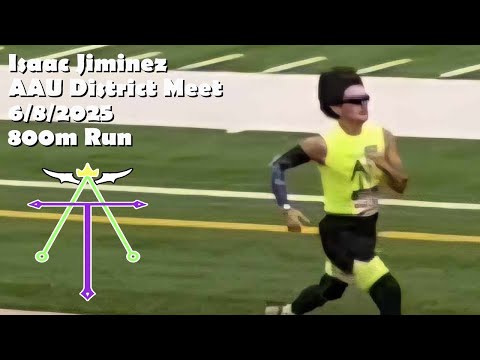 Isaac Jimenez | 800m Dash | AAU District | Track Alchemy