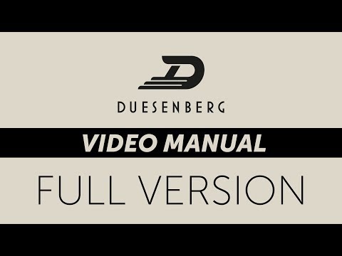 Duesenberg Video Manual - Full Version