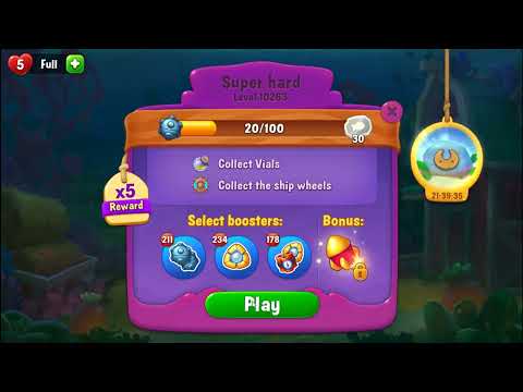 FISHDOM:  💥💥 Level 10261 Hard level, 10262, 10263 Super Hard Level, 10264 💥💥