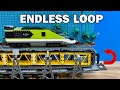 Building An INFINITE LEGO Train Machine