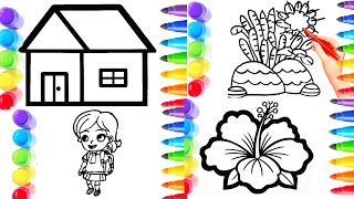 How To Draw cute shoes Drawing, Painting &Coloring For Kids and Toddlers -Child art