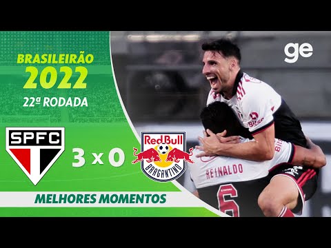 Gols e lances de São Paulo x Red Bull Bragantino