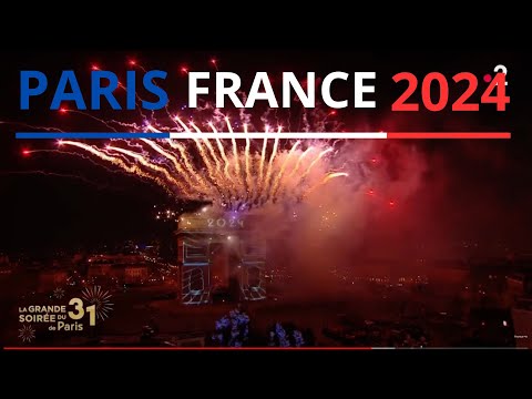 2024 New Year's Paris FRANCE Arc Triomphe