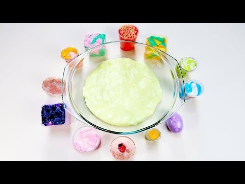 Mixing All My Cloud Cream Slimes Into Glossy Slime ! SLIME SMOOTHIE ! SATISFYING SLIME VIDEO Video