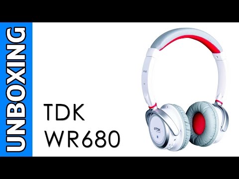 TDK WR680 Stereo Bluetooth Over-Ear Headphones Unboxing