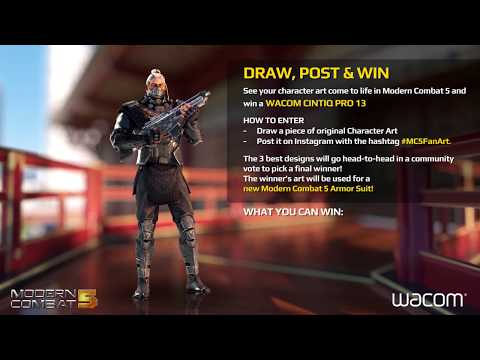 MODERN COMBAT 5 x WACOM - ART CONTEST