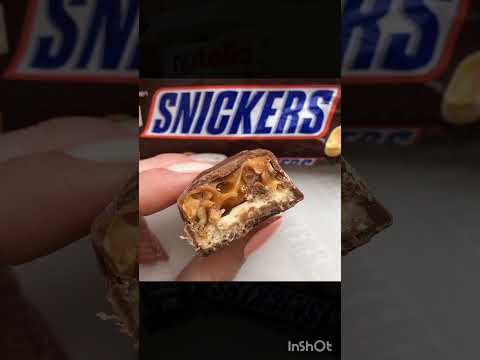 Snickers chocolate yummy chocolates #snickers #asmreating #chocolate #snacks