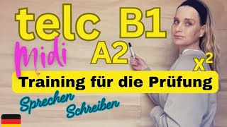 📘Telc A2 B1 Prüfungsvorbereitung Sprechen/Schreiben