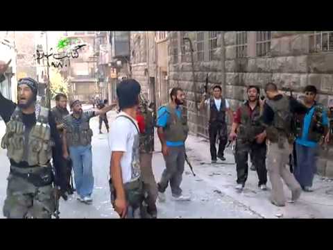 استعدادات مقاتلي كتائب شهداء 1980 لبدء معركة السيطرة على ثكنة هنانو في مدينة حلب